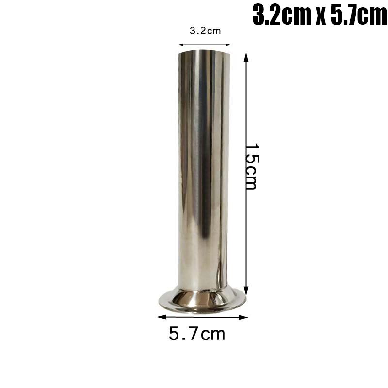 5.7/7.5/8,9 cm Basis Wurst Rohr Füller Trichter Durchmesser 1,2 cm 1,9 cm 3,2 cm Verkaufsstellen Wurst gehäbenutzen Fleisch Kleine Zubehör 3pc: 5.7cm SS x3.2cm
