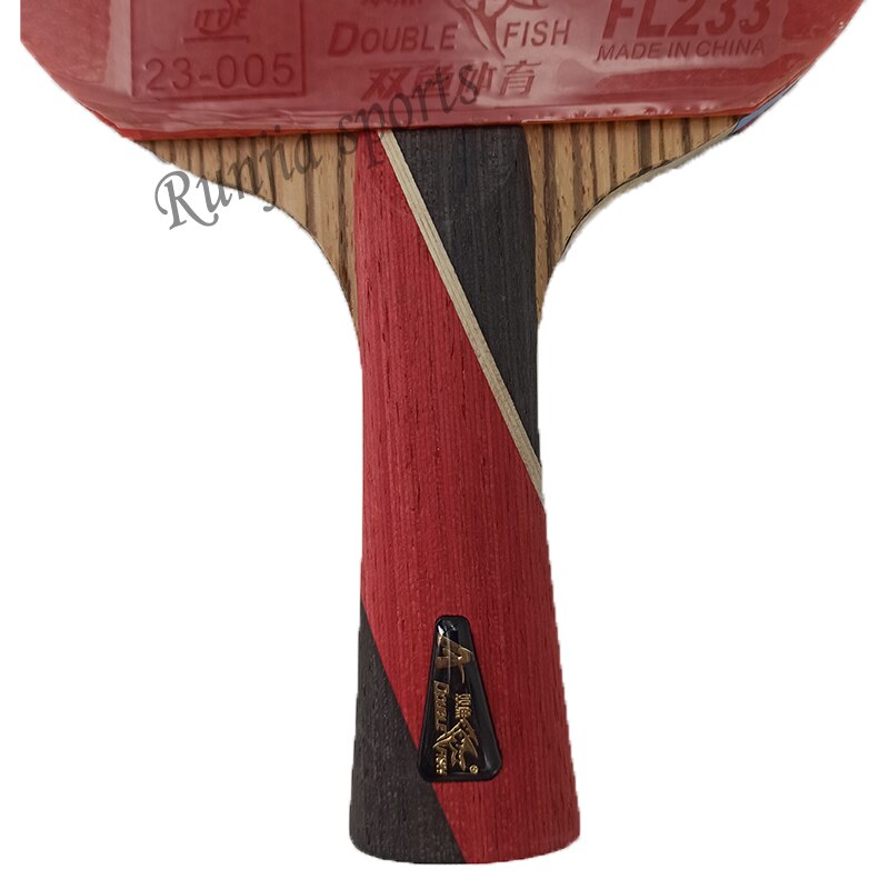 Original double fish finished table tennis racket 8A+C 8AC FL long handle loop with fast attack racquet sports case