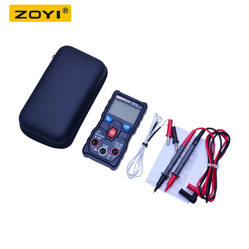 ZT-S4 True RMS Digital Multimeter 4000 counts autoranging AVO meter AC DC 600V Voltmeter +NCV test temperature test: ZT-S4 with EVA box