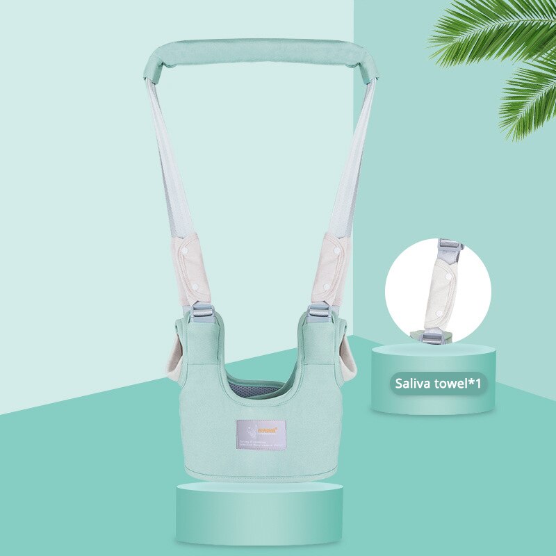 Honeylulu Ademend Loopstoeltje Riem Baby Harness Leash Voor Kinderen Anti Verloren Veiligheid Learning Walk Afneembare Peuter Rugzak: green four seasons