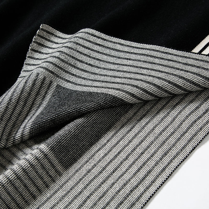 Kvinner vårsvart poncho julegenser med rund hals genser kappe batwing gensere dame cape coat