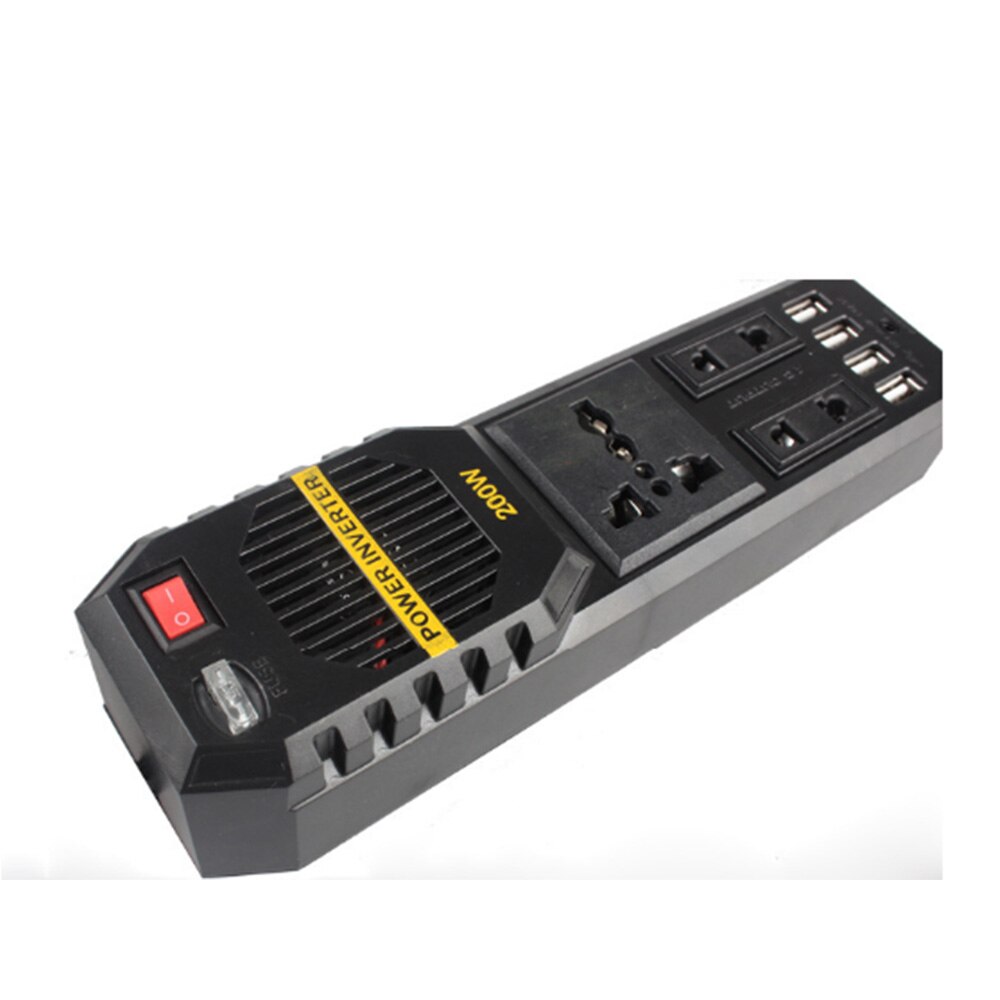 200w auto-spanning usb-stroomomvormeradapterconverter  dc 12v naar  ac 220v stroomomvormers ondersteunen thuisgebruik