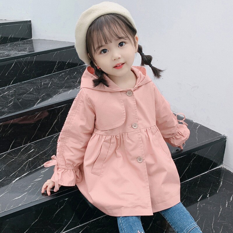 Kinderen Windjack Jas Voor Meisje Herfst Wind Jas Meisje Trenchcoat Jongens Kids Bovenkleding Jas Voor Meisje Jas Kinderen Kleding: D22402-1 / 5T