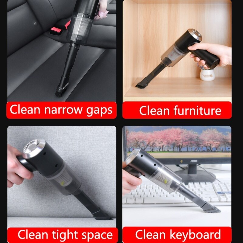 Keyboard Cleaner, Rechargeable Mini Vacuum Wet Dry Cordless Desk Vacuum Cleaner, Best Cleaner for Dust,Hairs,Crumbs,Computer,Car
