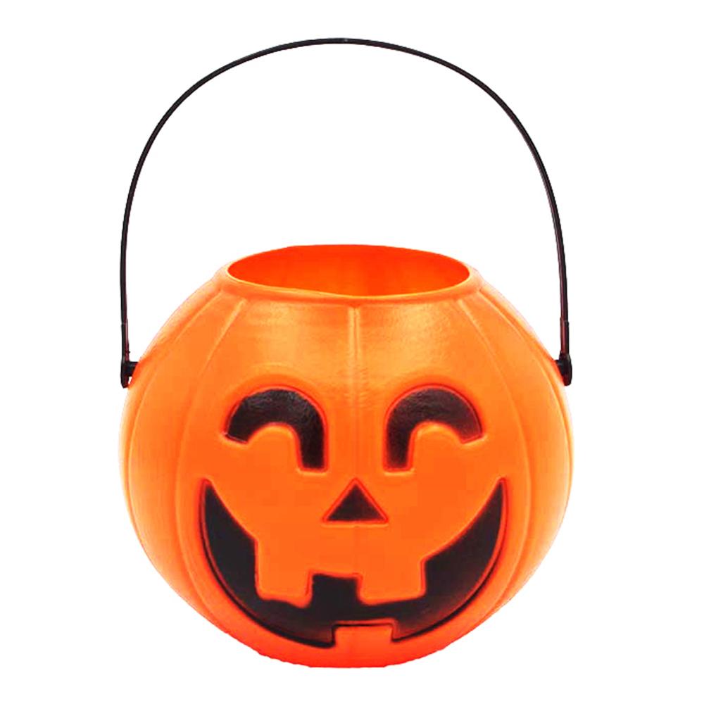 5/10pcs Halloween Pumpkin Candy Holder Bucket Basket Pail Party Decor