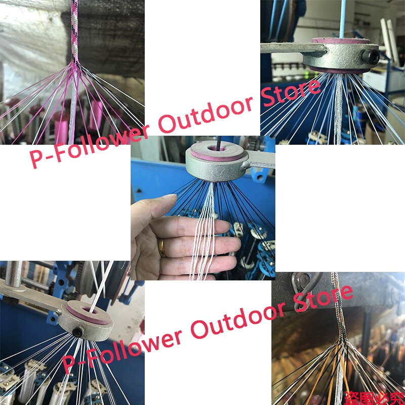 Reflekterande paracord 550lb 7 tråd 100ft 100 fot /31 meter överlevnad 7 tråd fallskärm paracord 550 fallskärm fallskärm