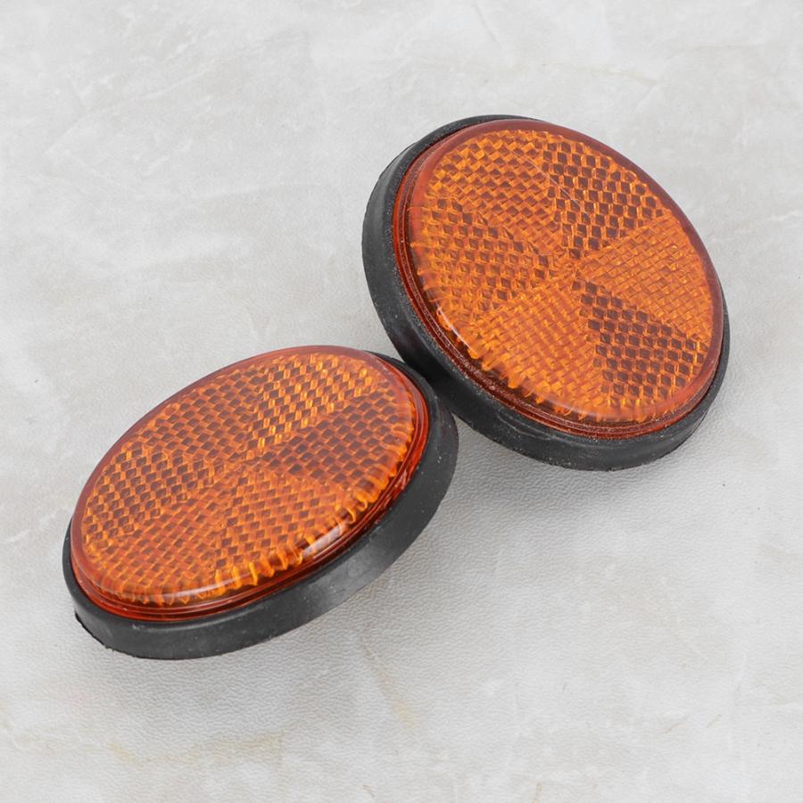 2 stk rund refleks universal motorcykel cykel rød refleks pmma materiale motorcykel refleks bil styling til biler