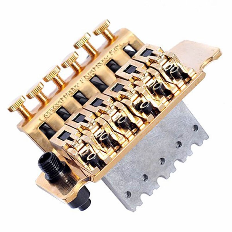 Gold Tremolo System Double Locking Replacement Guitar Tremolo Bridge