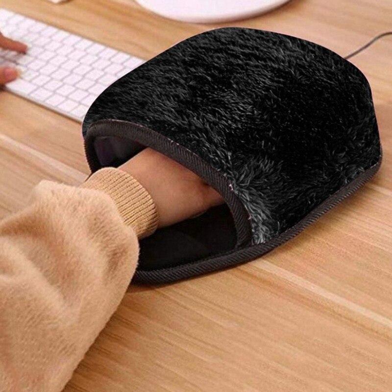 Usb Verwarmde Muismat Mousepad Muis Handwarmer Met Pols Guard Warm Winter Muis Mat Usb Poort