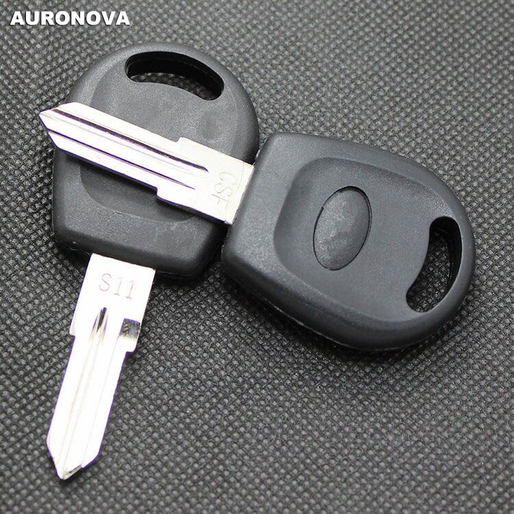 AURONOVA Replace Original Key Shell for Chery QQ Spare Key Blank Case With Uncut S11 Blade