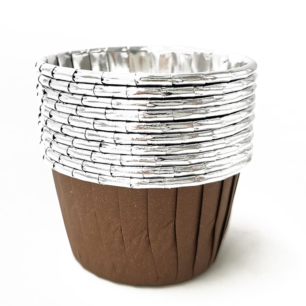 50 stk/pakke 9 farver muffin cupcake liner kage indpakning bagning kop bakke sag kage papir kopper wienerbrød værktøj festartikler