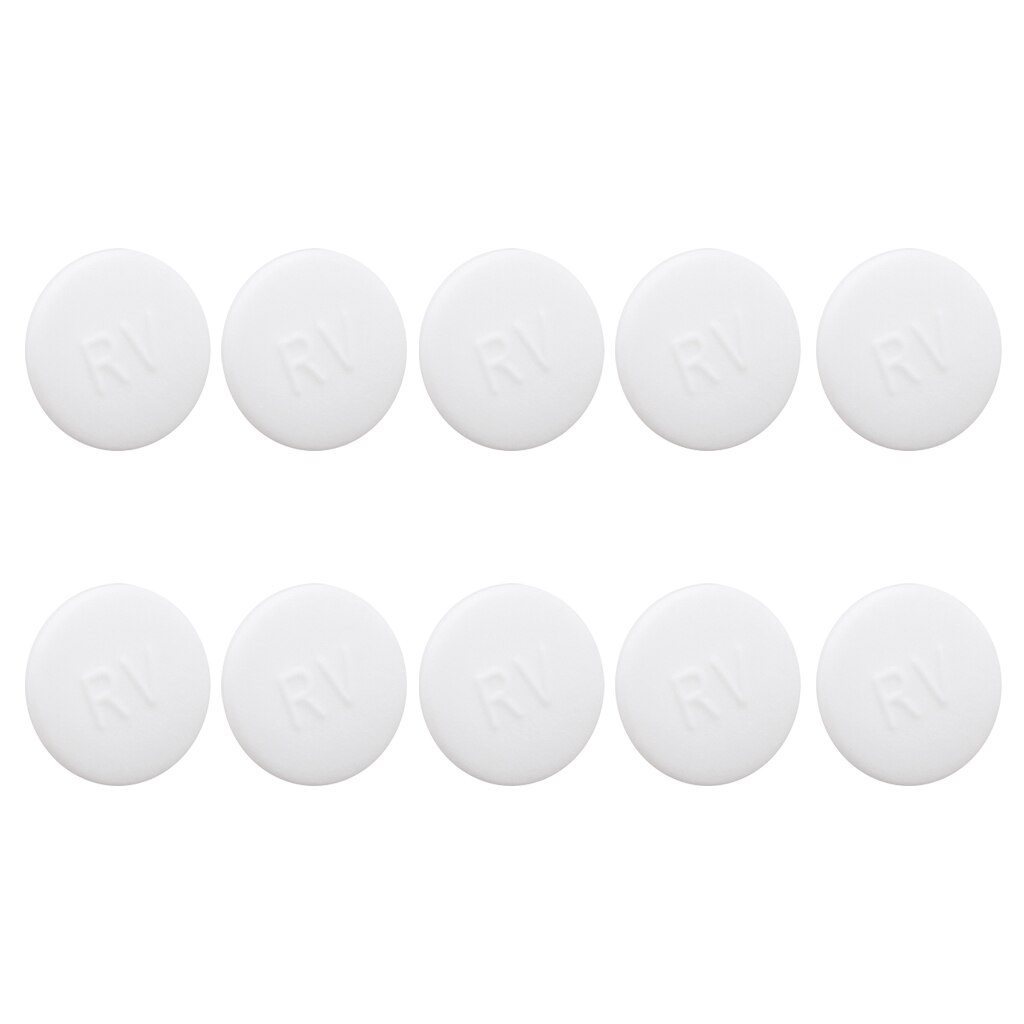 10 Stuks Fiets Headset Hex Socket Allen Bolt Schroef Moer Hoofd Cover Cap M6, 10Mm Diameter, 4 Kleuren Voor Kiezen: White