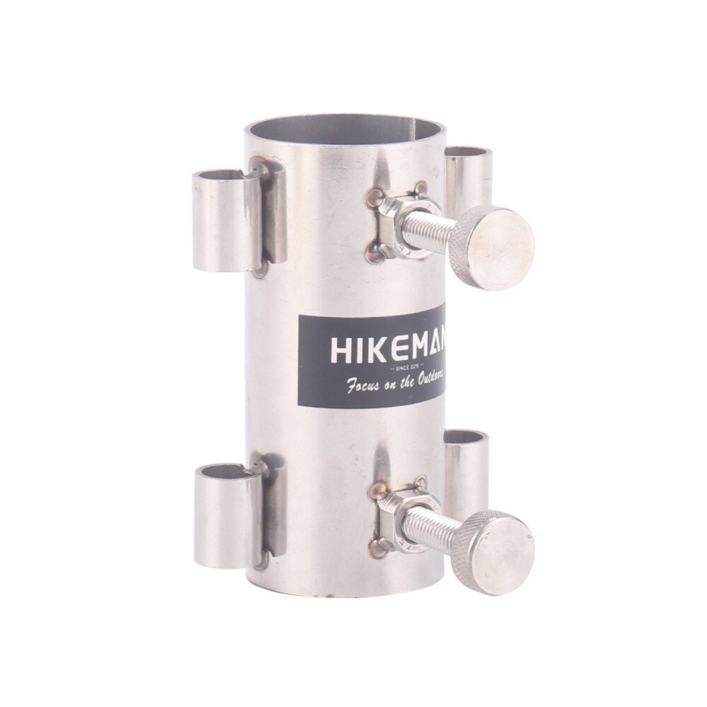 Luifel Staaf Houder Rvs Moer Verstelbare Baffle Outdoor Hike Camping Luifel Vissen Paraplu Pole Winddicht Vaste Stand: 1PCS Silver