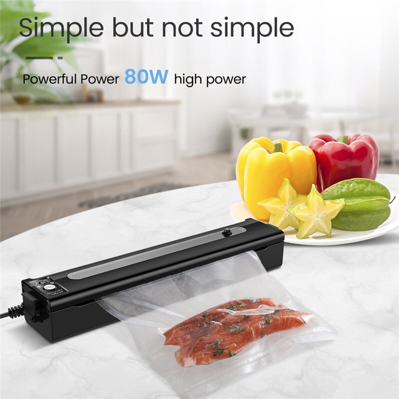 220V/110V Vacuum Sealer Machine Automatic Food Sealer Home Kitchen Food Savers Dry Moist Modes Vacuum Packing Machine