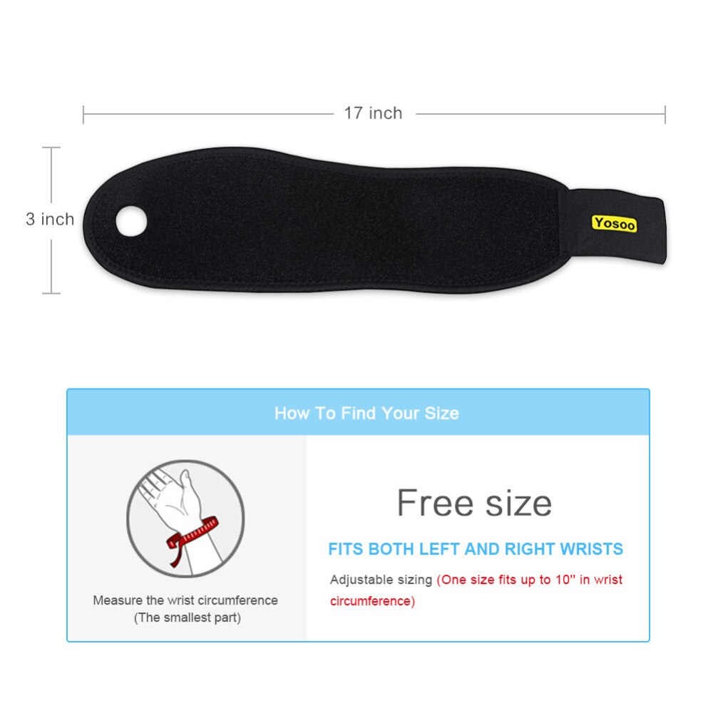 Yosoo Wrist Brace Wraps Carpal Tunnel Tendonitis Arthritis Pain Relief Sports Wrist Support Protector Wrist Braces Supports