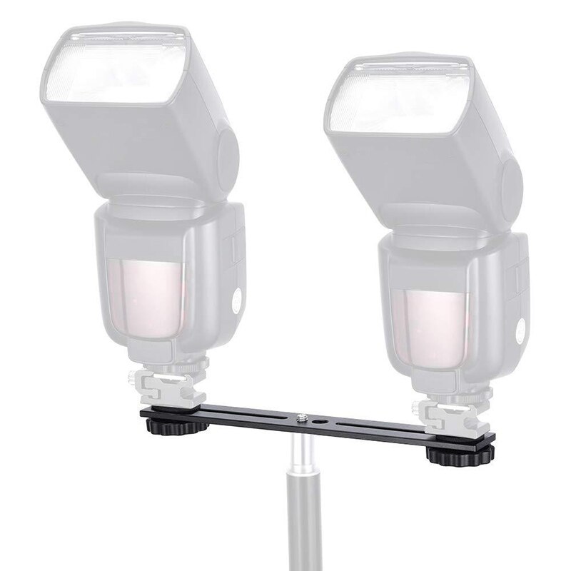 Support de trépied de montage d'appareil-photo de double Flash de 8 pouces avec la vis 1/4 pour la photographie stéréoscopique 3D accessoires d'appareil-photo de DSLR