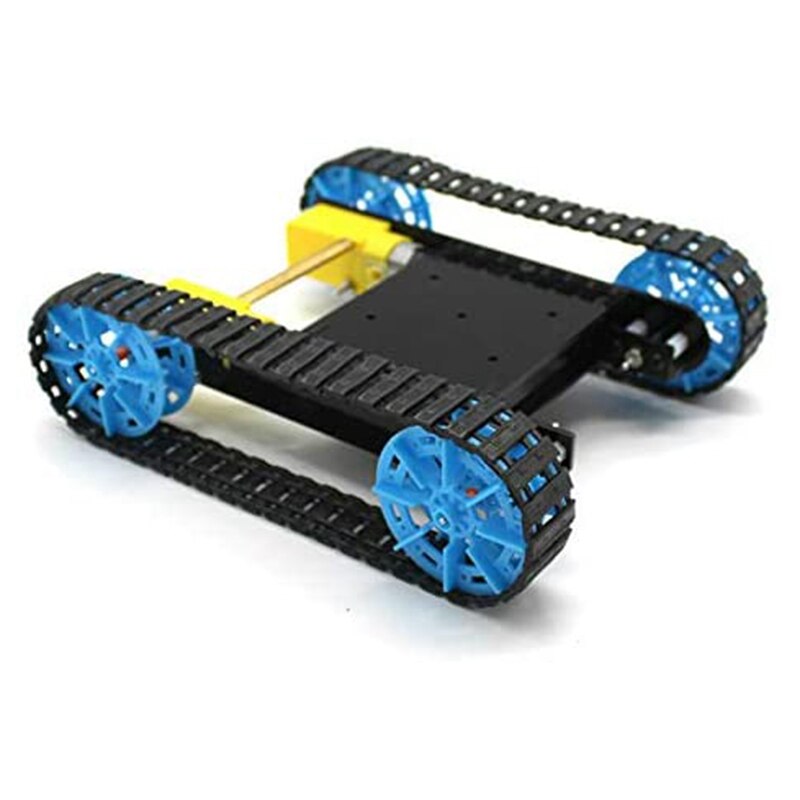DIY ensamblado modelo de tanque de juguete con chasis de Control remoto Robot inteligente RC Kit de vehículo sobre orugas para niños