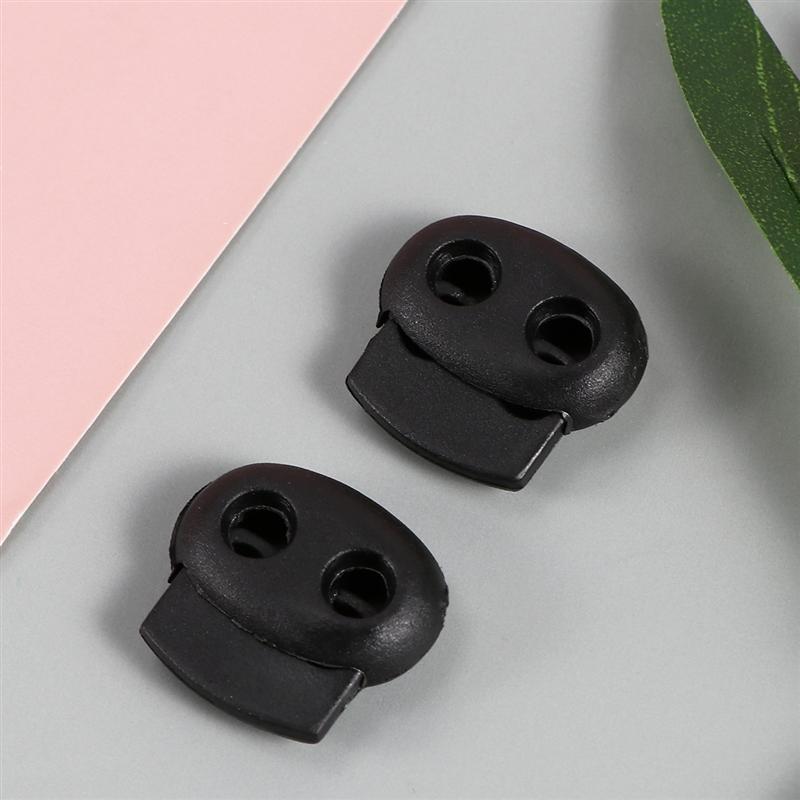500 Pcs Stopper Nylon Plastic Te Installeren Universele Dubbele Hole Stopper Pakket Cord Lock Voor Paracord Producten Broek