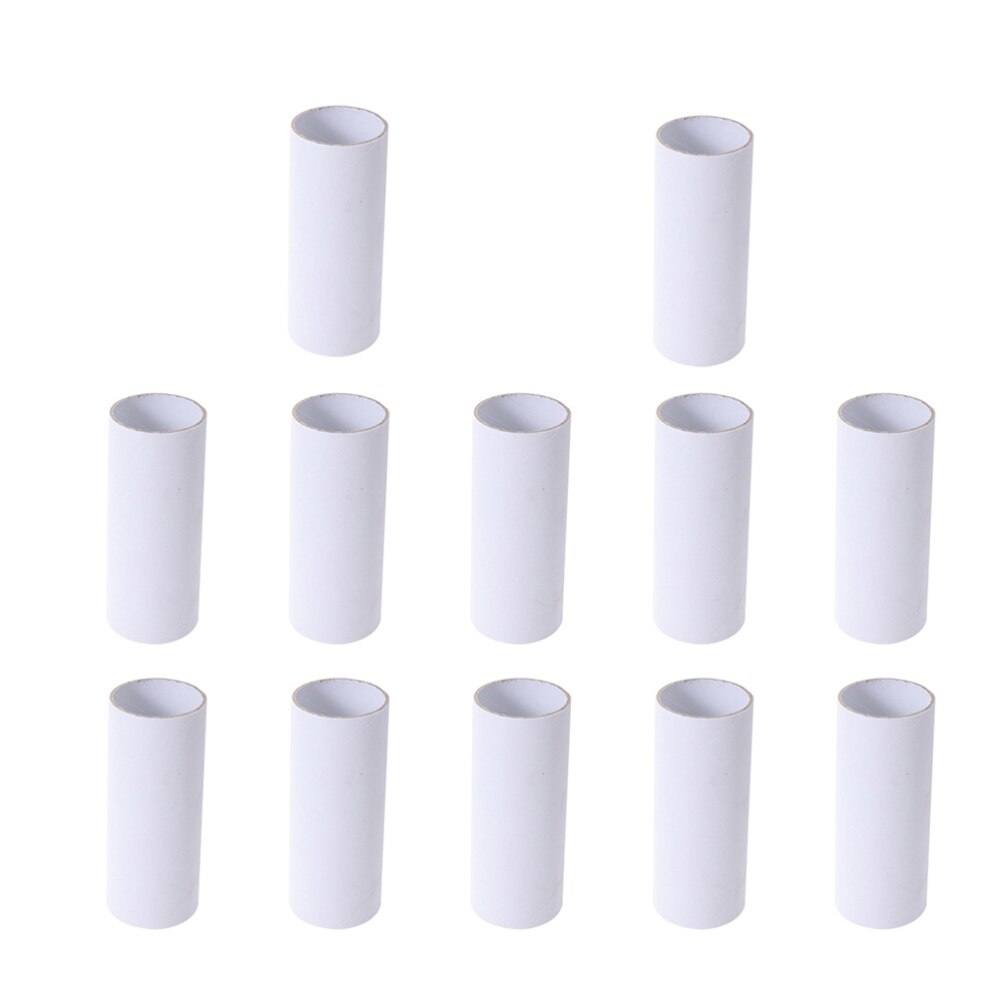 12pcs Kraft Paper Tubes Cardboard Tubes for Storage Art Drawings Posters Paintings Protector (White)