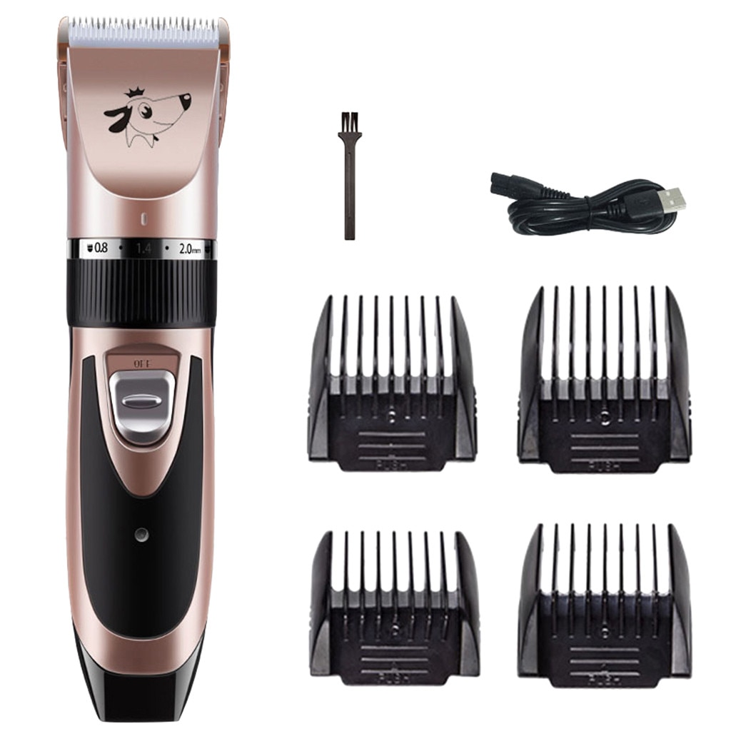 dog grooming Pet Metal Hair Clipper Electric Cordless Hair Grooming Home Haircut триммер для собак