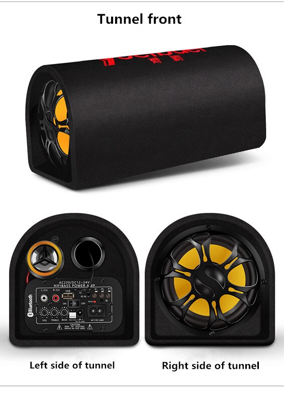 60W Super Grote Bluetooth Speaker Auto Speaker Subwoofer Bluetooth Sound Boom Box Krachtige Kolom Music Center Twee 3 Inch speaker