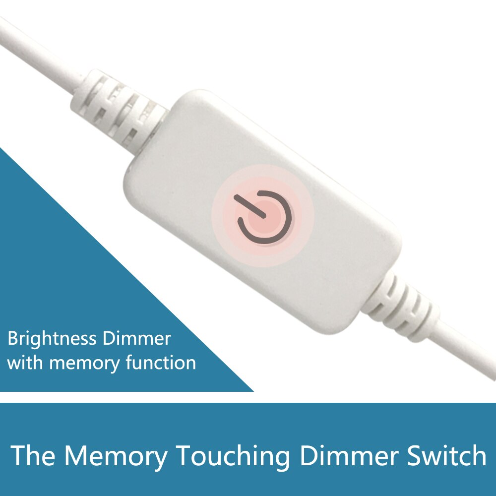 Kit d'éclairage pour coiffeuse avec 5v ampoules led pour miroir de maquillage hollywood, lampe murale à intensité variable en continu 10 6 14