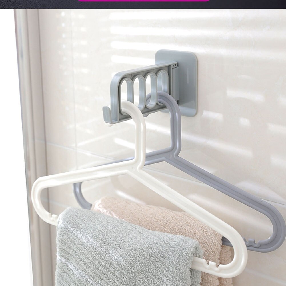Drying Rack Balcony Clothes Drying Rack Wall Mounted Clothes Drying Rack Bathroom Drying Rack Indoor Space Saving 4 Holes