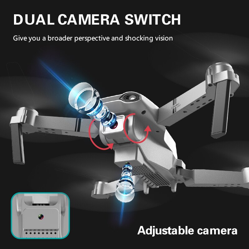 Drone RC 4K HD doppia fotocamera fotografia aerea professionale WIFI FPV pieghevole Quadcopter altezza Hold DronToy