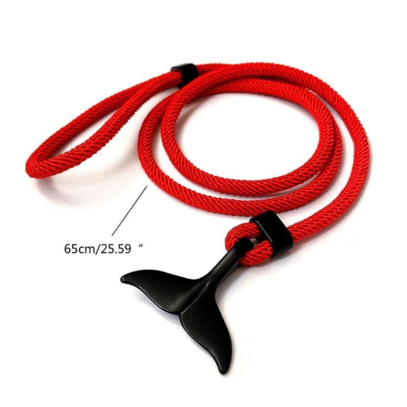 Summer Handmade Whale Tail Viking Rope String Bracelet Beach Surfing Paracord Wristband Jewelry Unisex