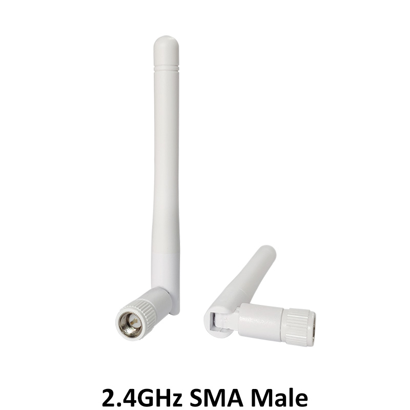 2.4GHz WIFI Antenna 2dBi-3dbi Aerial SMA Male connector wi fi antena 2.4 ghz antenne wi-fi White for Wireless Router antenas