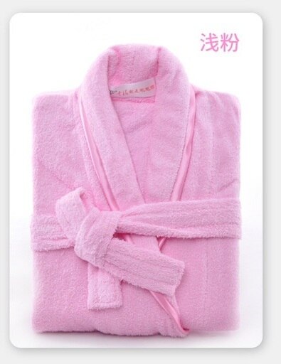 De algodón súper suave paño de la toalla bebé Albornoz rosa azul niños Toalla de baño bata sólido albornoces infantil de algodón para niños niñas: Pink