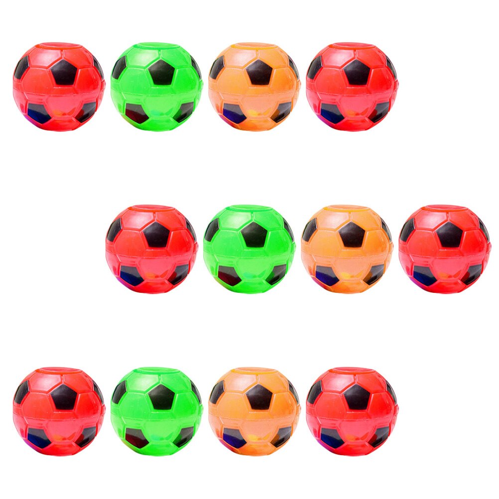 12 stück mini-fidget-gyro-spinner, mini-fußballspielzeug, fingertip-gyro-spielzeug