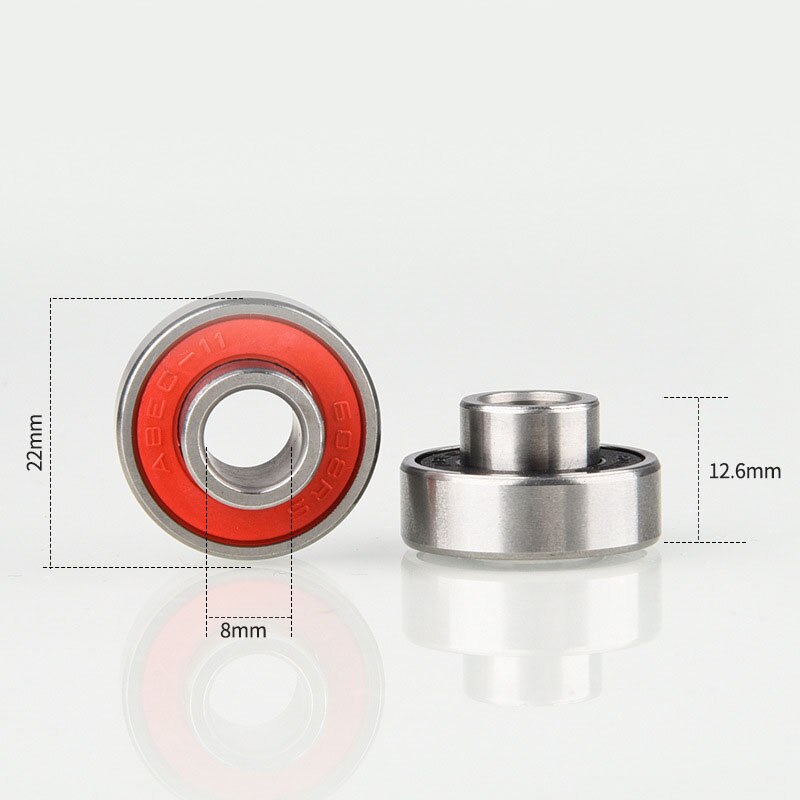 Lager stahl material hohe geschwindigkeit lange lebensdauer 608-RS lange bord ein lager skateboard 608 lager