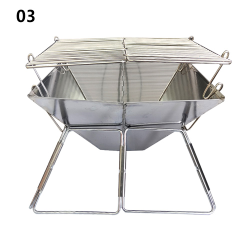 Camping Houtkachel Vuurkorf Camping Vuur Houtkachel Draagbare Vouwen Wandeling Barbecue Bbq Houtskool Grill Stand: YELLOW