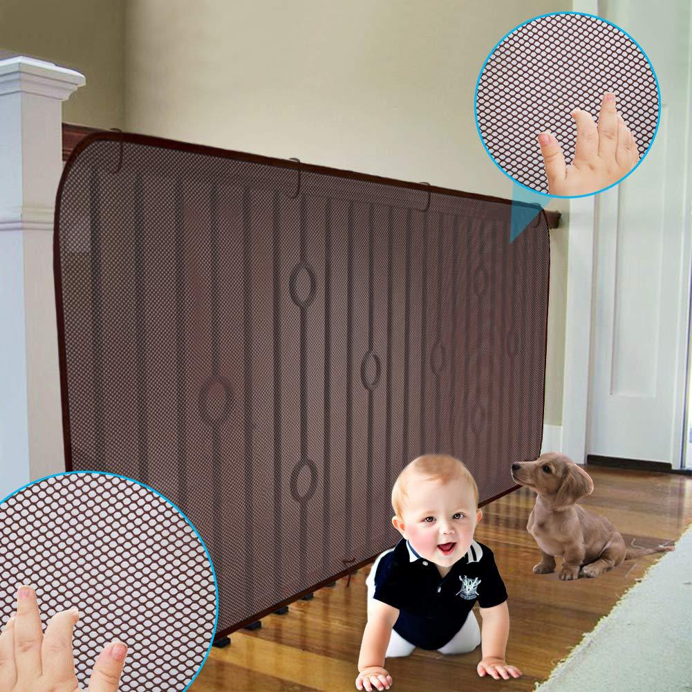 Thick Mesh Fall Protection Kids Stairs Safety Net Indoor Outdoor Sturdy Patios Adjustable Balcony Baby Fence Solid With Ropes
