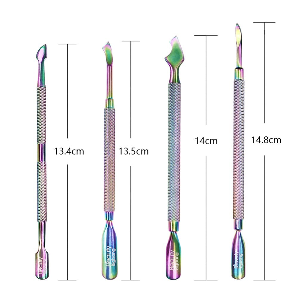 BeautyBigBang Stainless Steel Cuticle Pusher Nail Pusher Repousse Cuticule Ongles Materiel Professionnelle Corta Cuticula Tool