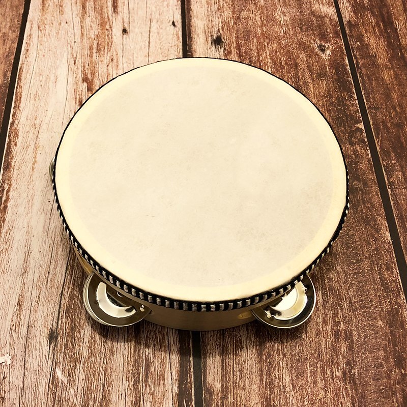 Pandereta de instrumentos musicales para niños, pandereta educativa redonda de percusión para , 6"