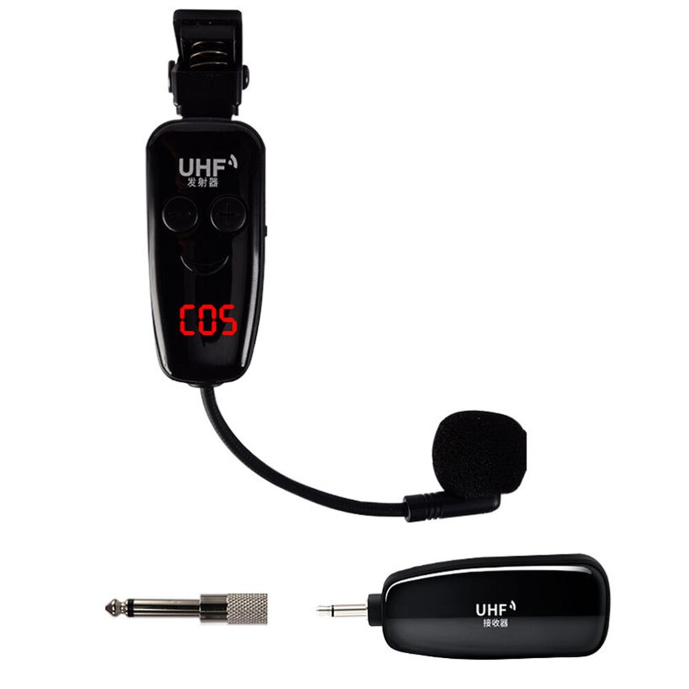 1 Set Instrument Microphone Wireless LED Display Condenser Instrument Mic Microphone for Trumpet Saxophone Tuba Horn