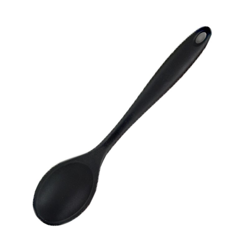 Cuchara de silicona grande para sopa, colador antiadherente resistente a altas temperaturas, utensilios de cocina de mango largo