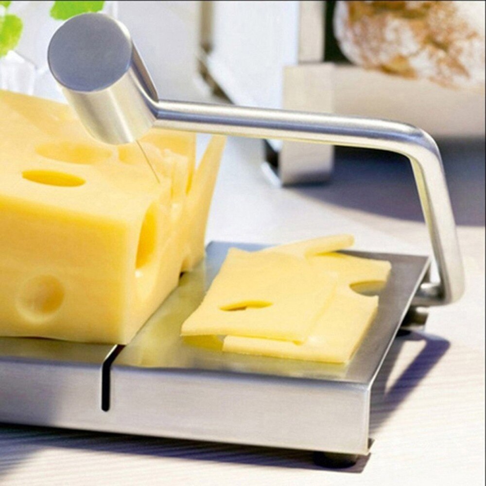 Rustfrit stål miljøvenlig osteskæremaskine smør skærebræt smørskærer knivbræt køkken køkkenredskaber