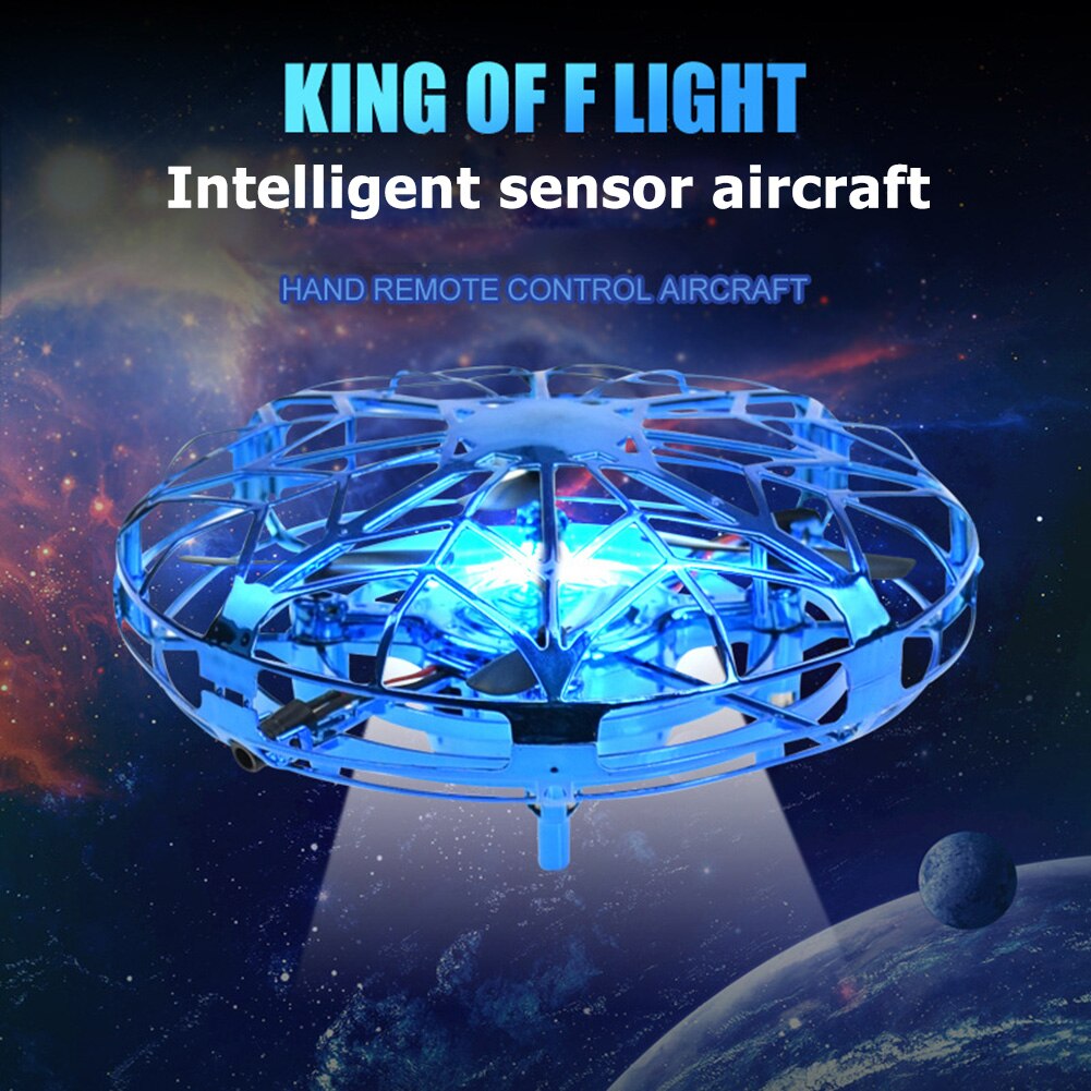 Mini Dron de juguete Ufo interactivo para exteriores, juguete para , avión de carga Usb, modelo de Sensor de mano infrarrojo para niños