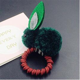 Cute Rabbit Hairpin Hair Ring: 32