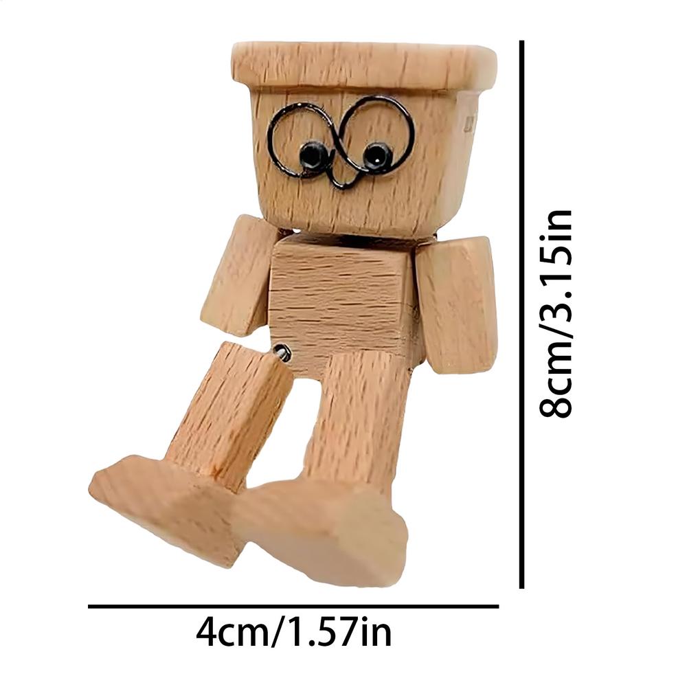 Figurine Oscillante En Bois Pour Tableau De Bord Voiture - Décoration Bureau, Jouet à Bascule Amusant