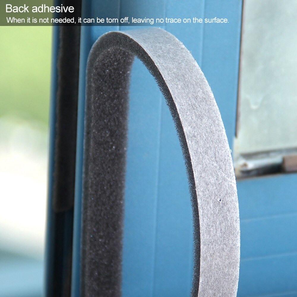 4pcs/set Foam Seal Tape Self-adhesive Door and Window Sealing Strip Wind-proof Sound Insulation Tape Weather Stripping Strip