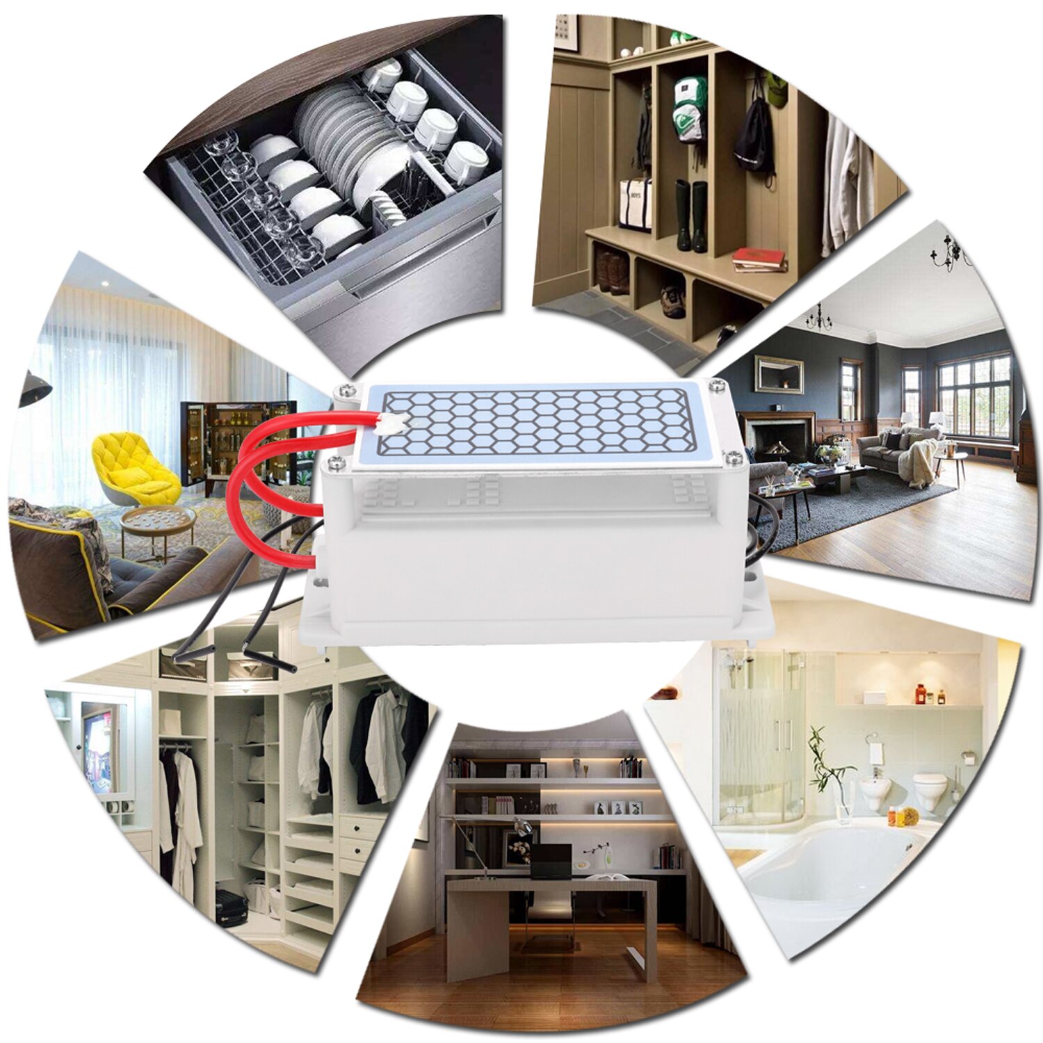 5 G/u Keramische Ozon Generator Ozonator Water Luchtreiniger Draagbare Zuurstofconcentrator Zuurstof Machine Zuurstof Generator