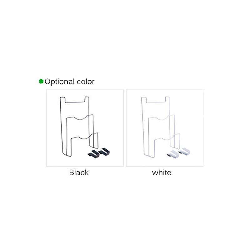 Kjøkkendør bak jern oppbevaringsstativ pannelokk holdere spikerfri skapdør henger stativer for skjærebrett grytetrekk