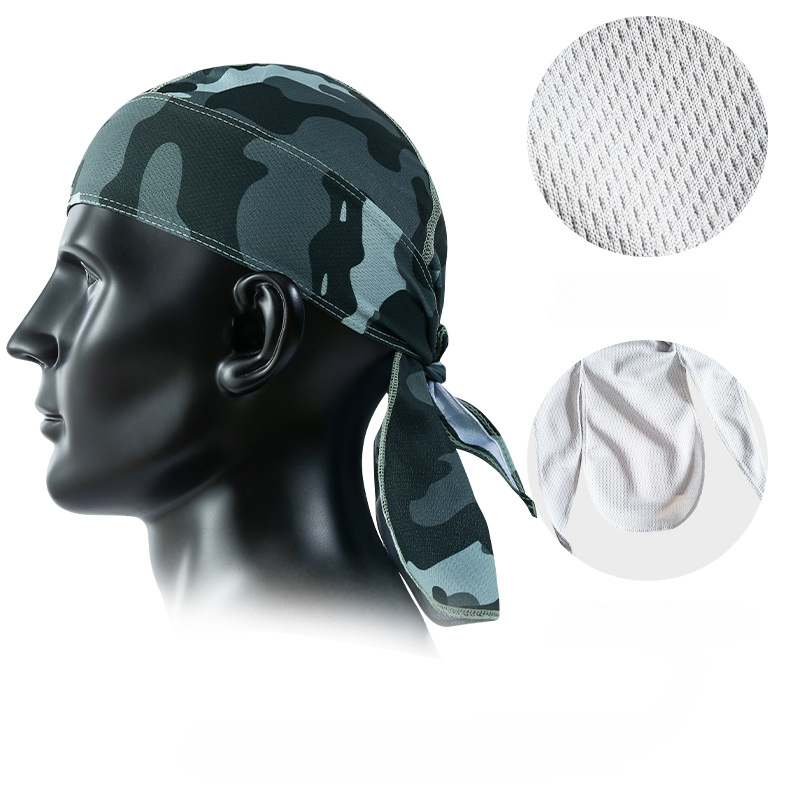 Unisex Quick Dry Camo Cycling Cap Head Scarf Men Running Riding Bandana Headscarf Camo Printing Cap Headband Men Head Scarf: PURPLE