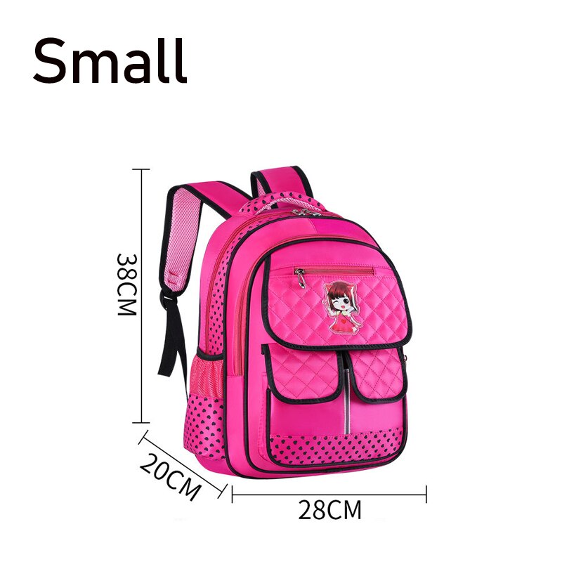 Kinder Schule Taschen für Mädchen Grundschule Rucksäcke Kind Prinzessin Orthopädische Schul Wasserdichte Große Kapazität Bookbag Mädchen