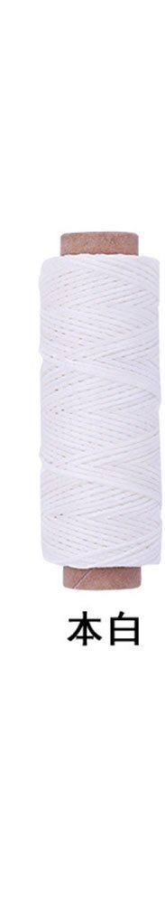 Naaigaren waxlijn diy handgemaakt slijtvast 150d 50m leer naaien plat waxdraad diy knutselgereedschap naaigaren: Q