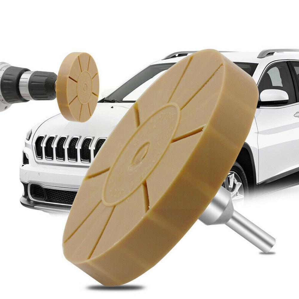 Rueda de goma Universal para eliminar pintura, pegatina neumática, pegamento adhesivo, herramienta de disco de desgomado para reparación de coche, 3,5 pulgadas, 88mm, G5g9